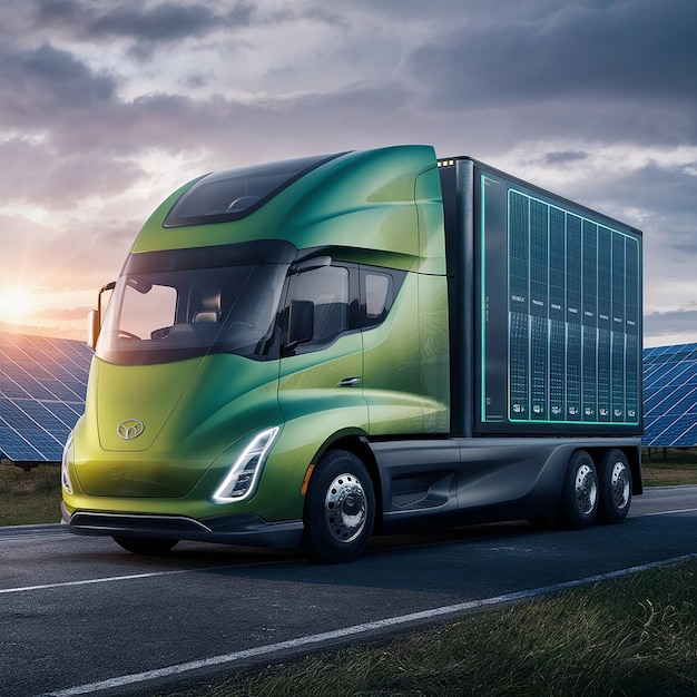 Gratis foto Ai gegenereerde vrachtwagen