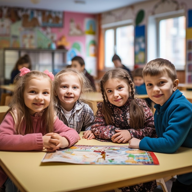 Gratis foto basisschoolleerlingen in de klas