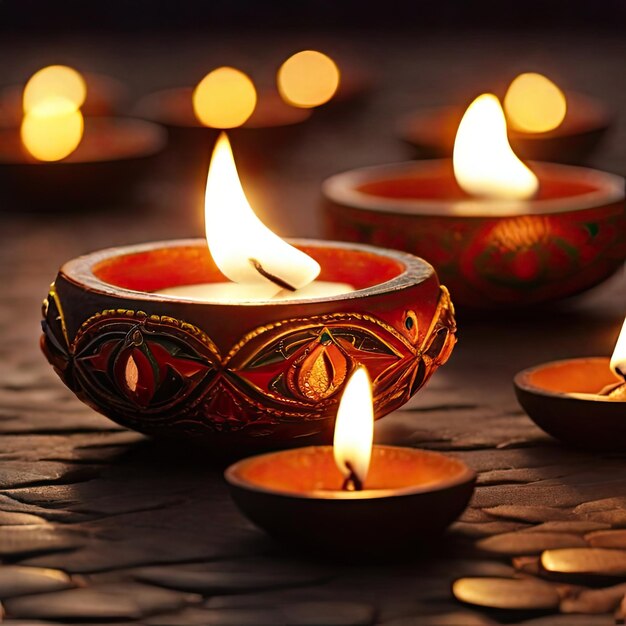 Gratis foto Diwali Diya foto's