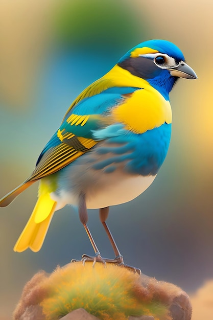 Gratis foto een kleurrijke vogel die Ai genereert