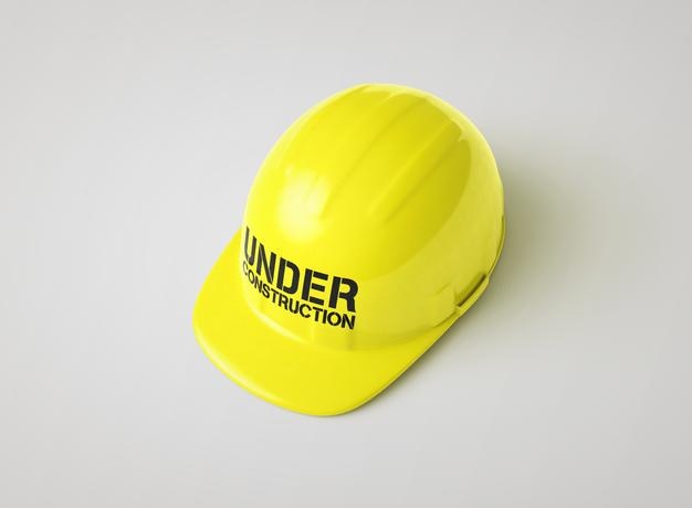 gratis foto mockup Arbeidershelm