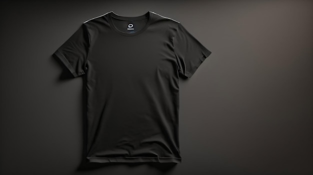 Gratis foto Nieuwe kleurrijke t-shirts mockup met kopieerruimte op drak kleur achtergrond