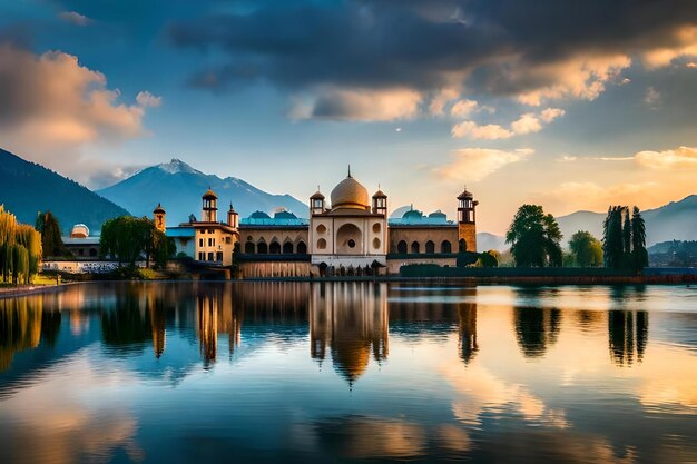 Gratis foto prachtige besneeuwde bergen landschap kashmir staat india