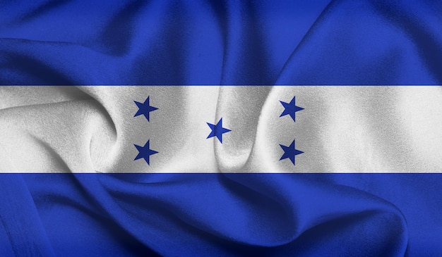 Gratis foto van Honduras vlag met stoffen textuur