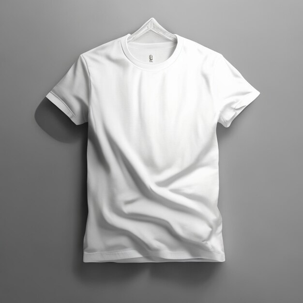 Gratis foto witte t-shirts mockup concept met kopieerruimte op grijze achtergrond