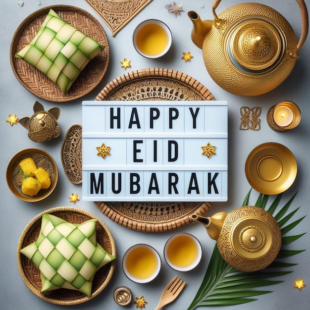Gratis Gelukkige Eid Mubarak Foto achtergrond