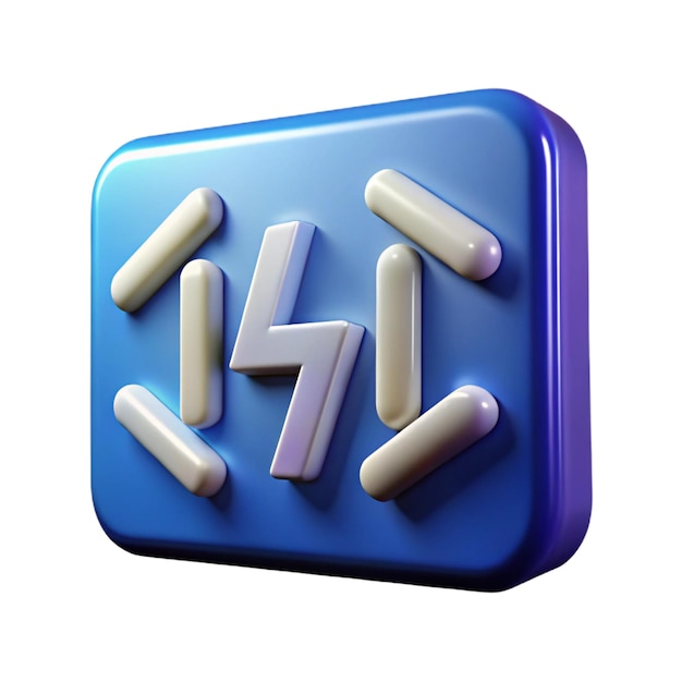 Gratis HTML-logo 3D-icone geïsoleerd op witte achtergrond