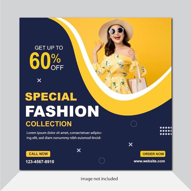 gratis mode verkoop poster sjabloonvector mode Instagram postontwerp