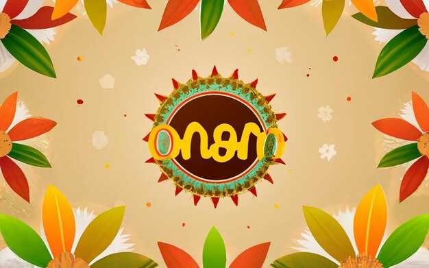 Foto gratis vector achtergrond met kleurovergang voor onam festivalviering