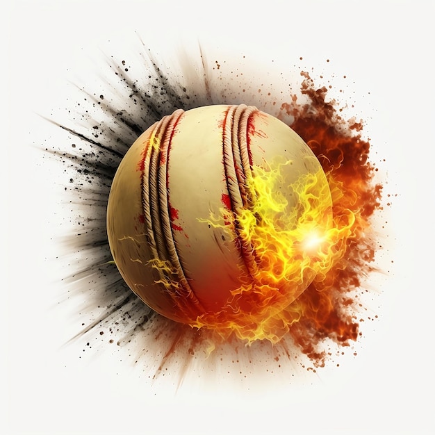 Gratis vector cricket bal in brand