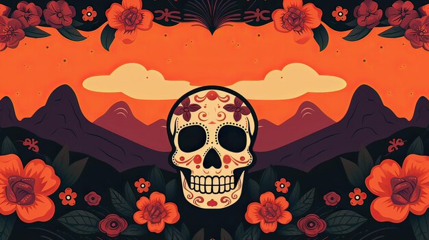 Gratis vector dia de muertos-viering