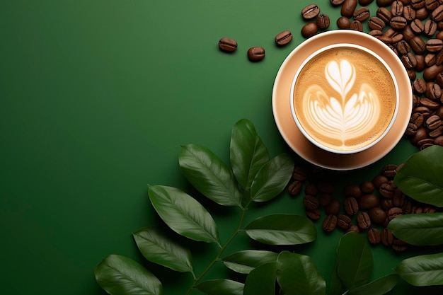 Gratis vector hand getekende achtergrond voor internationale koffiedag