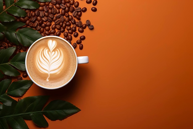 Gratis vector hand getekende achtergrond voor internationale koffiedag