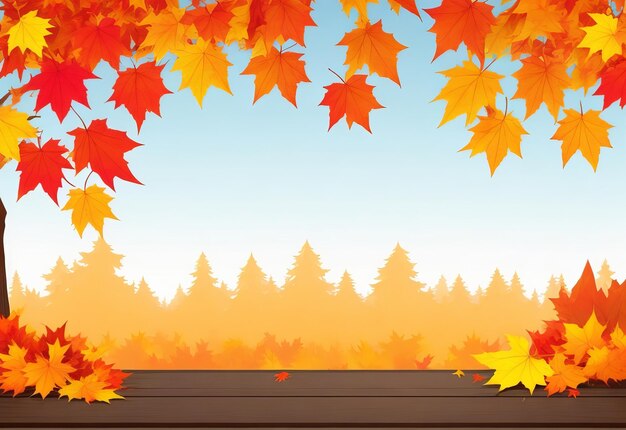 Gratis vector realistische herfst houten achtergrond