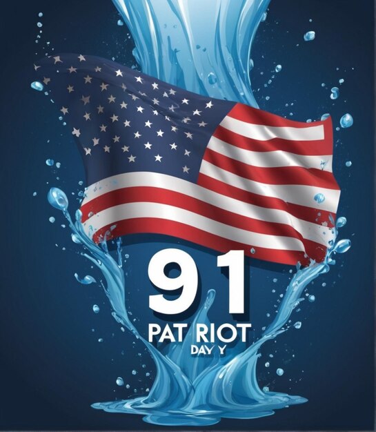 Gratis water vector 911 patriottische dag