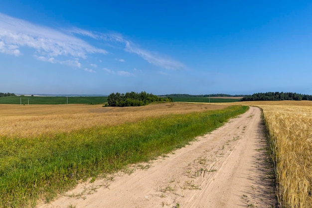 Gravel highway in rural areas