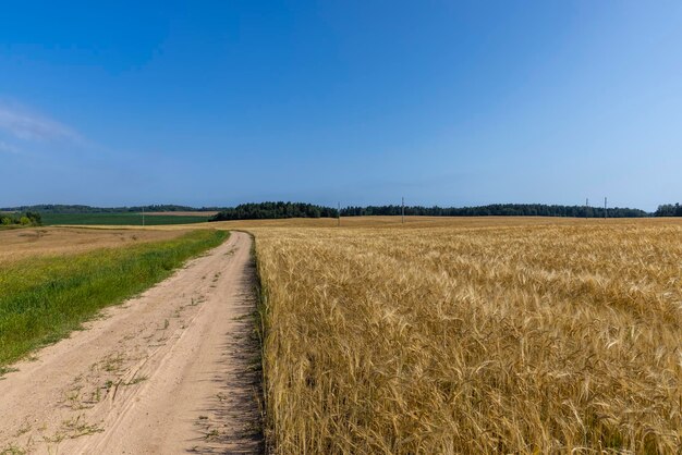 Gravel highway in rural areas