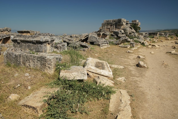 Graven bij Hierapolis Oude Stad Pamukkale Denizli Turkiye