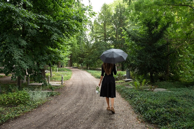 写真 墓地の背景の概念