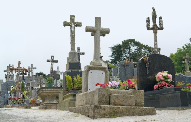 graveyard at Locronan