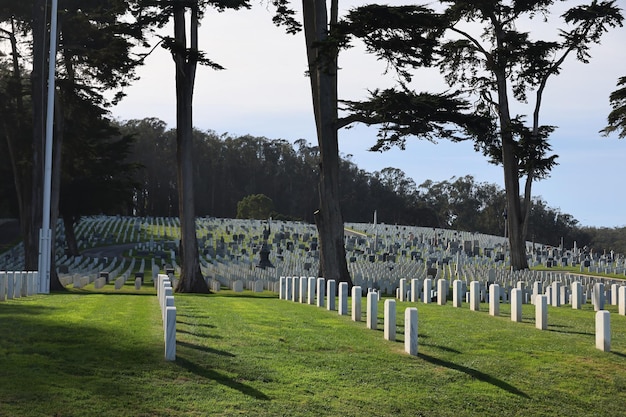 Graveyard at Presidio tunnel tops San Francisco California America