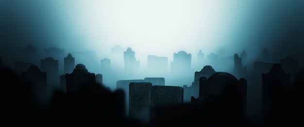 graveyard silhouette   background