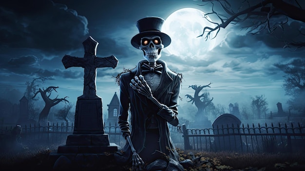 Graveyard Skeleton