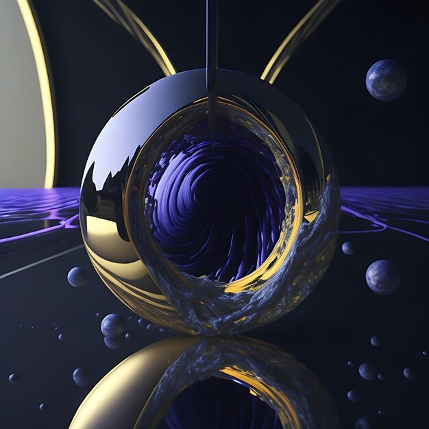 gravitation mirror abstract