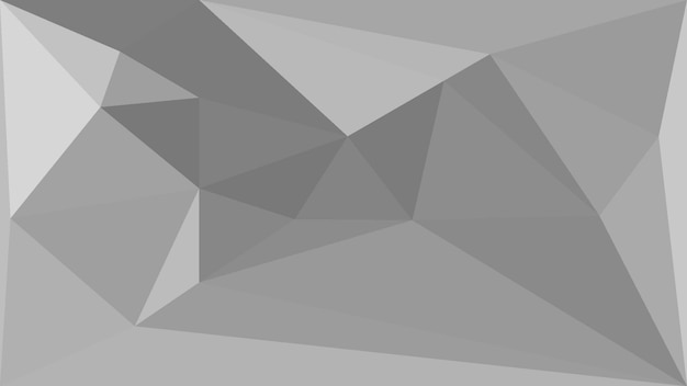 серый абстрактный фон с геометрическими фигурами и треугольниками.