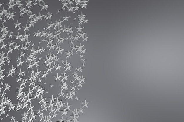 Foto stile di arte di sfondo texture astratta grigia con forme a stella