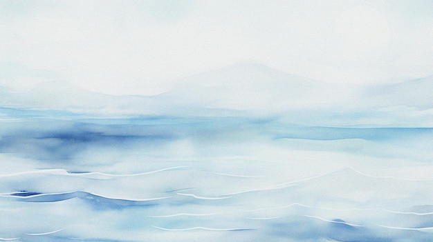 Фото Серая и синяя облачная волна абстрактный акварельный фон шаблон