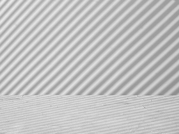 Photo gray background for product presentation with stripes of light and shadow