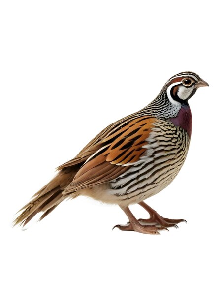 Gray Background Quail