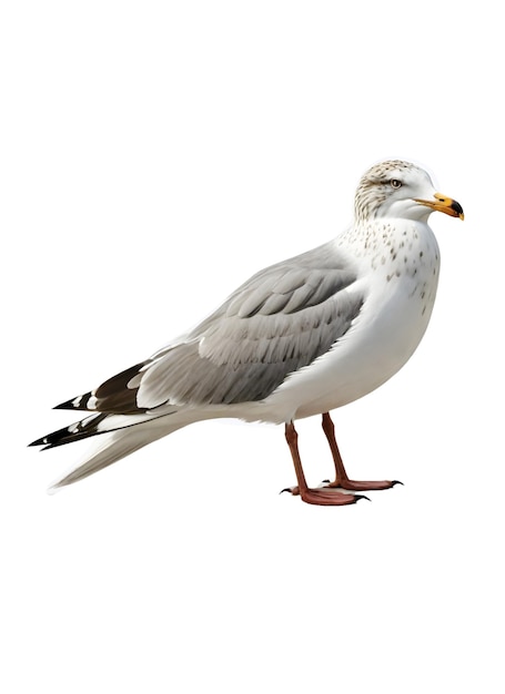 Gray Background Seagull