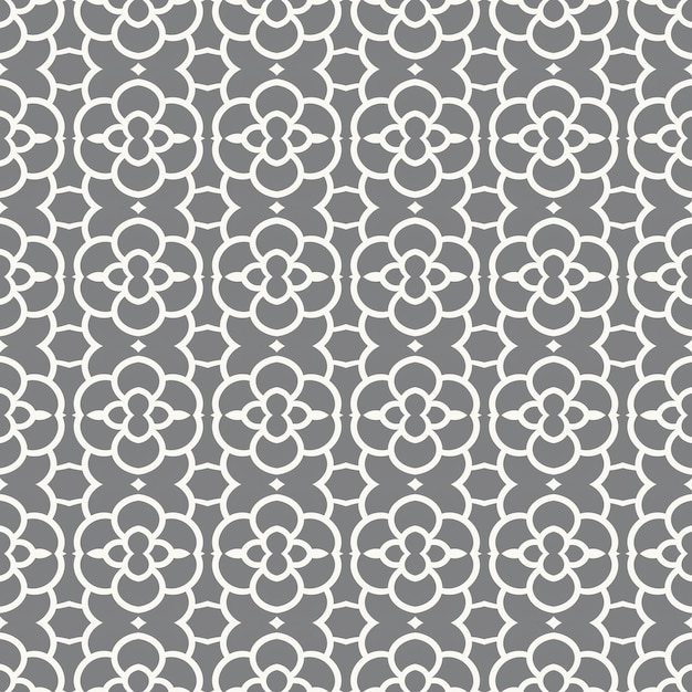 Photo a gray background with a pattern of flowers