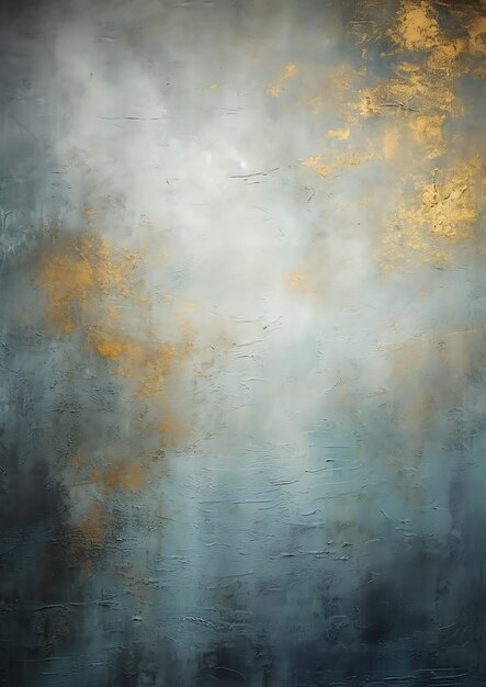 Photo gray and blue colors with golden touch modern painting wall decor background backdrop