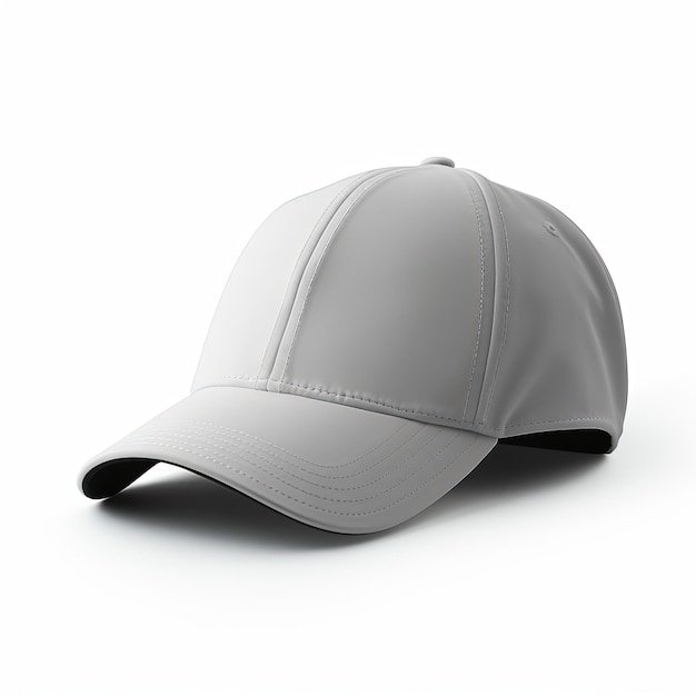 gray cap isolated in white background