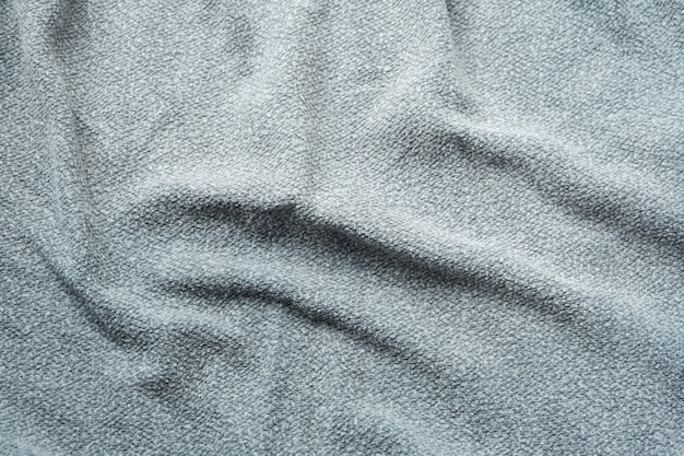 Gray cloth background texture, close-up of cloth