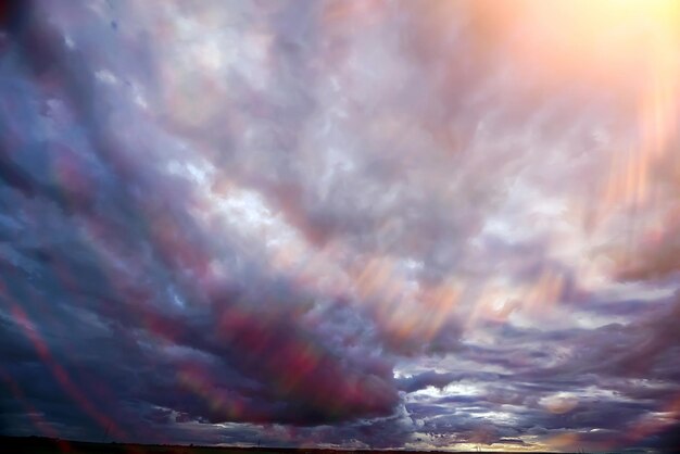 Gray clouds before the storm