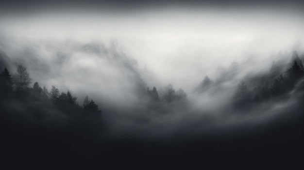 Gray Color Fog Background