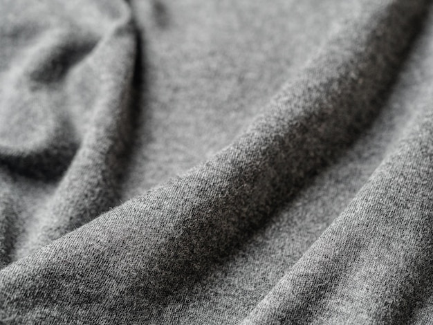 Gray cotton jersey fabric texture