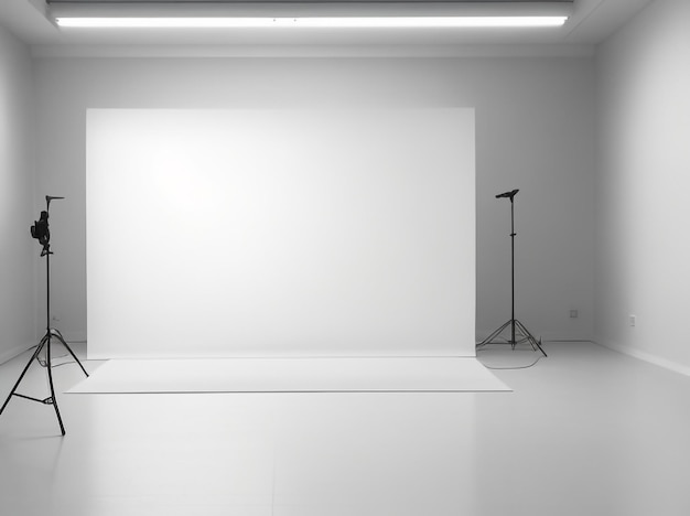 Gray Empty Room Studio Gradient gebruikt voor achtergrond Versie 6