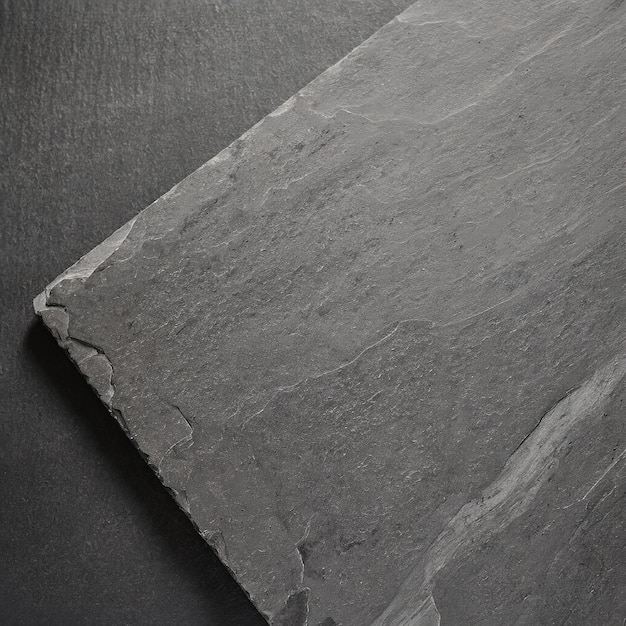 Gray flat layer of stone surface for display product Ai Generated