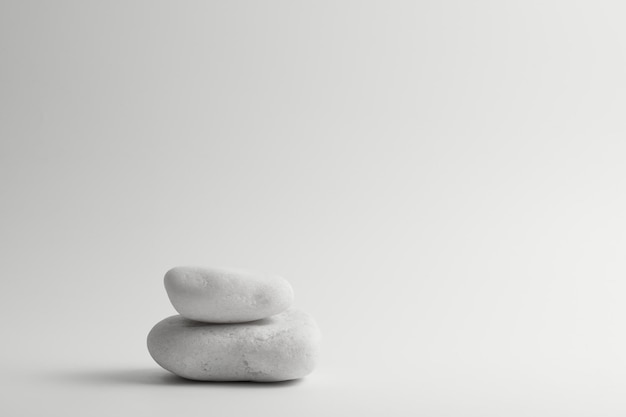 gray flat textured stone pedestal on white background template for mockup banner minimal concept empty podium display product presentation scene