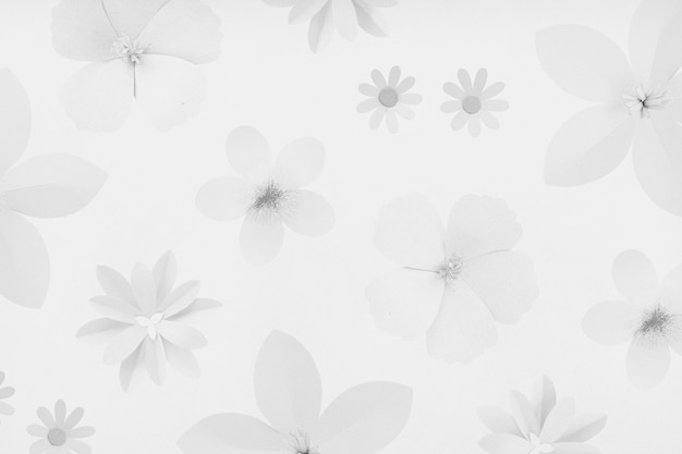 Gray floral background design resource