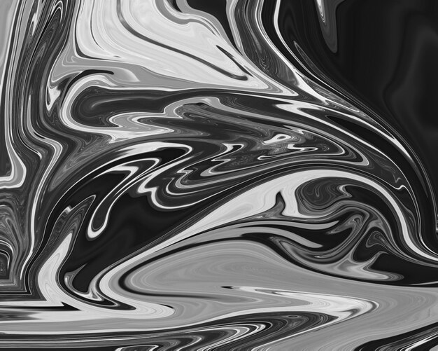 Gray fluid art marbling paint textured background