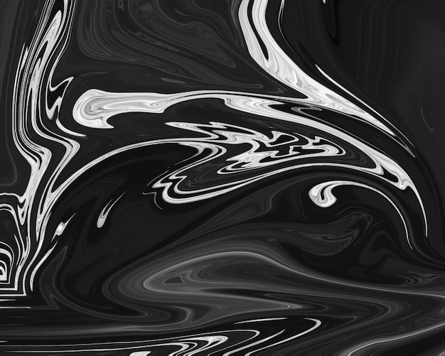 Gray fluid art marbling paint textured background