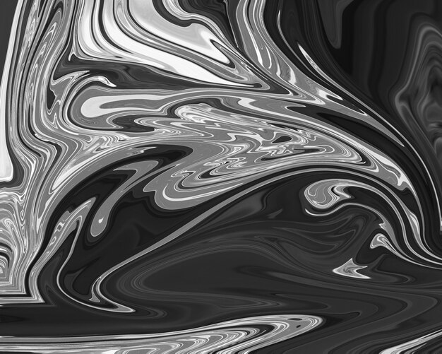 Gray fluid art marbling paint textured background
