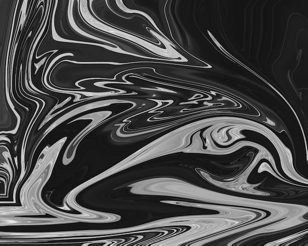 Gray fluid art marbling paint textured background