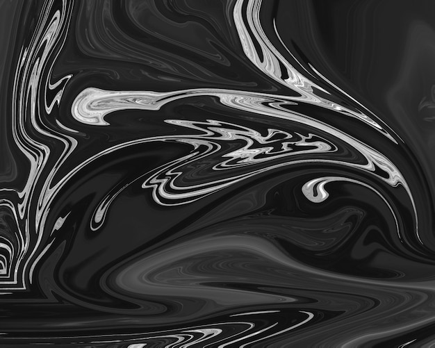 Gray fluid art marbling paint textured background